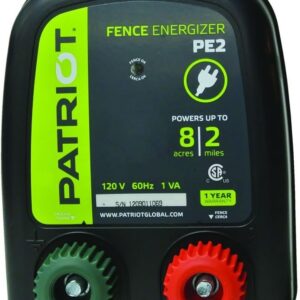 Electrificador de Cercas Patriot PE2 - Energizador para 8 Acres / 2 Millas (120V)