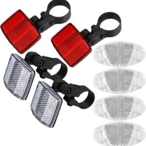 Juego Completo de Reflectores de Seguridad para Bicicleta - Kit Delantero, Trasero y Rayos (8 Pcs)