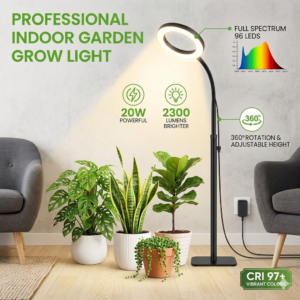 Lámpara de Cultivo LED Circular Pro - Espectro Completo para Plantas de Interior