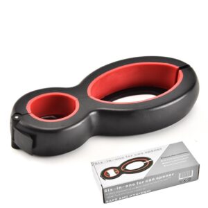 Abridor Multifuncional 6 en 1 – Herramienta Universal para Latas, Botellas y Frascos