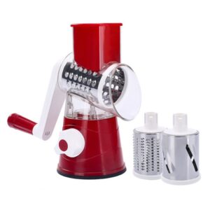 Rallador Rotatorio Multifuncional 3 en 1 – Procesador Manual para Quesos, Verduras y Frutos Secos