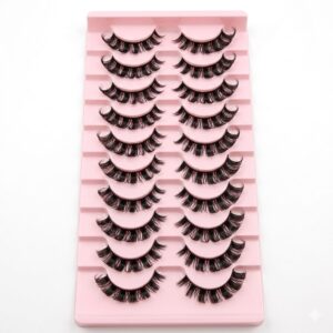 Pestañas Postizas 3D Naturales Estilo Cat Eye (15mm) | Banda de Algodón Ultra Fina y Suave