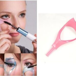 Protector Aplicador de Máscara de Pestañas 3 en 1 | Guía de Maquillaje Anti-Manchas con Peine de Pestañas Integrado | Herramienta de Precisión para Pestañas Superiores e Inferiores-Pack x 10 unidades.