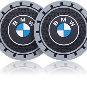 Set de 2 Posavasos Antideslizantes para BMW – Protección de Goma Premium para Consola