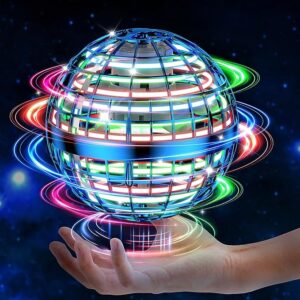 Pelota Voladora Orbital Magic Hover Ball | Orbe Flotante con Luces LED RGB y Carga USB | Juguete Volador Boomerang Inteligente | Spinner de Mano Antiestrés Dica Store