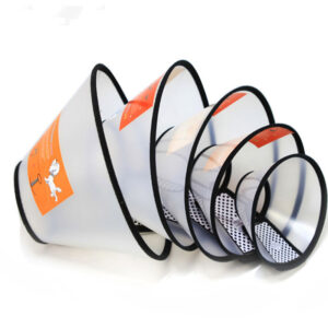 Collar Isabelino Protector para Mascotas | Cono de Recuperación Ajustable para Perros y Gatos | Collar Protector Post-Cirugía y Heridas | Diseño Cómodo y Transparente con Bordes Suaves