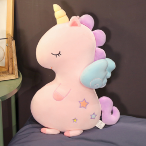 Almohadón de Peluche Unicornio Cayle Big Pink | Peluche Gigante Ultra Suave Decorativo | Cojín de Unicornio Rosa para Dormitorio Infantil | Regalo Sensorial para Niños Dica Store
