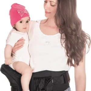 Portabebés de Asiento de Cadera Ergonómico | Cangurera con Soporte Lumbar y Almohadilla Acolchada | Porta Bebé de Cintura con Bolsillos de Almacenamiento | Soporte Frontal y Lateral Dica Store
