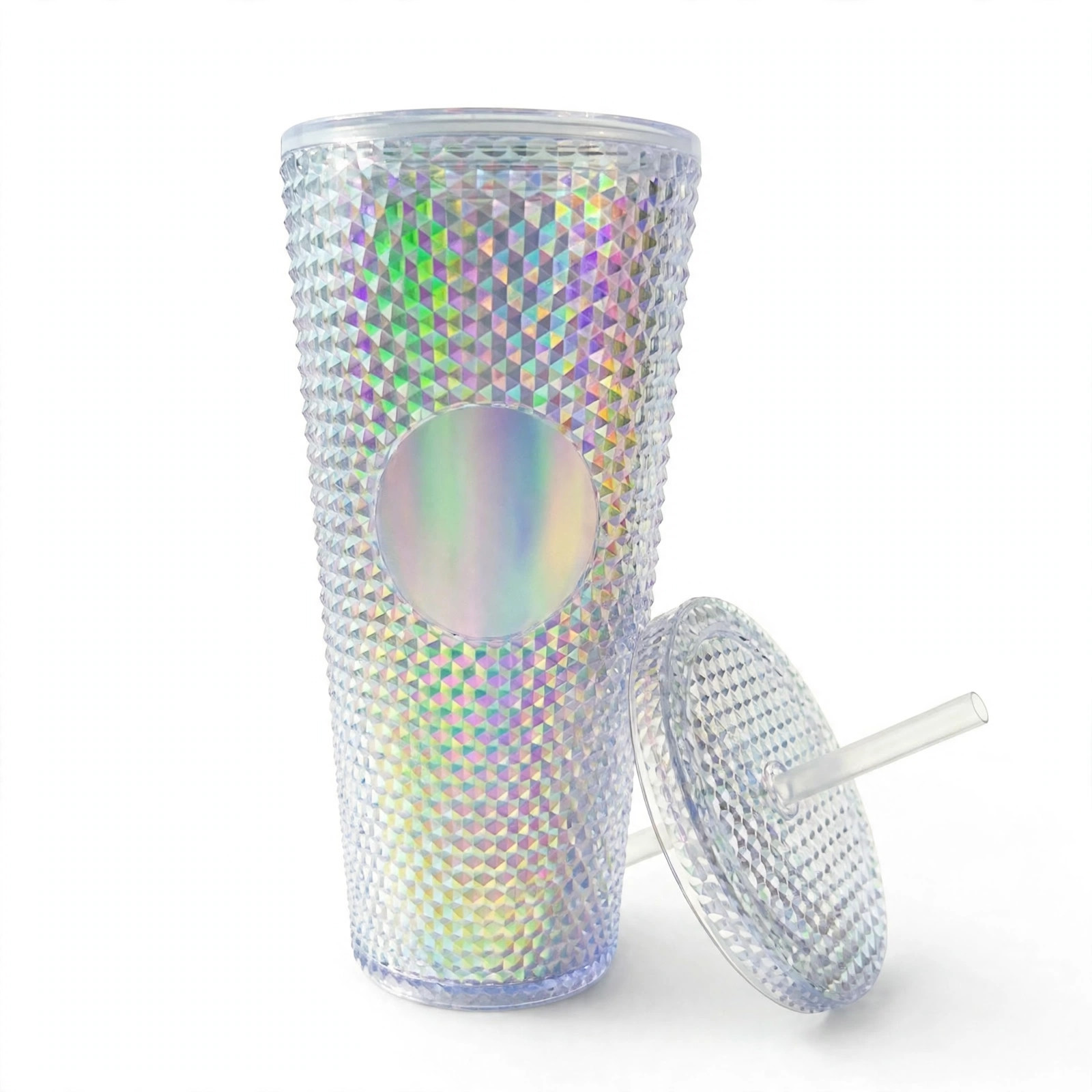 White Aurora Acrylic Tumbler 750ml | Double-Wall Thermal Cup - Image 2