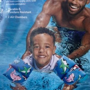 Shark Inflatable Swim Arm Bands – Kids Pool Floaties