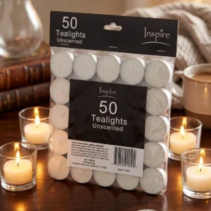 Candle-Lite Tea Lights 50 Count Multipurpose Unscented New
